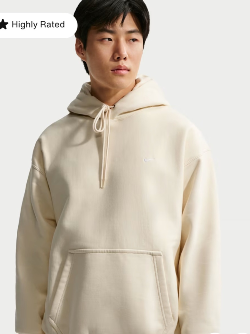 Nike NWT Club Fleece Swoosh Heavyweight Hoodie White Men's XXL Streetwear